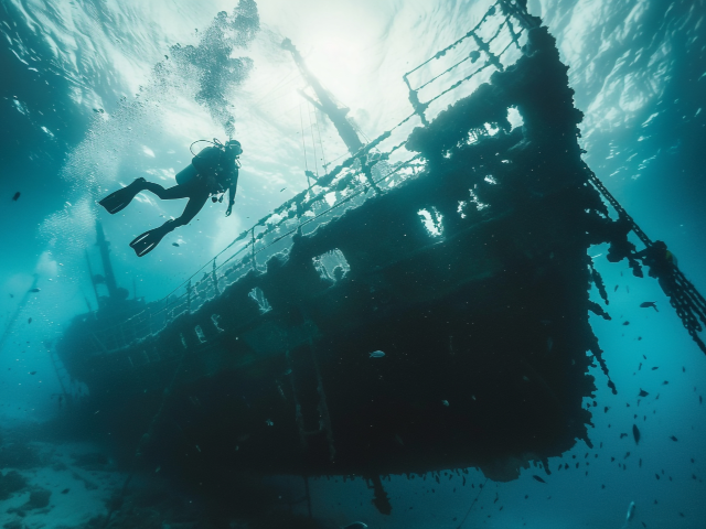 Scuba Diving Wreck Stock photos by Vecteezy